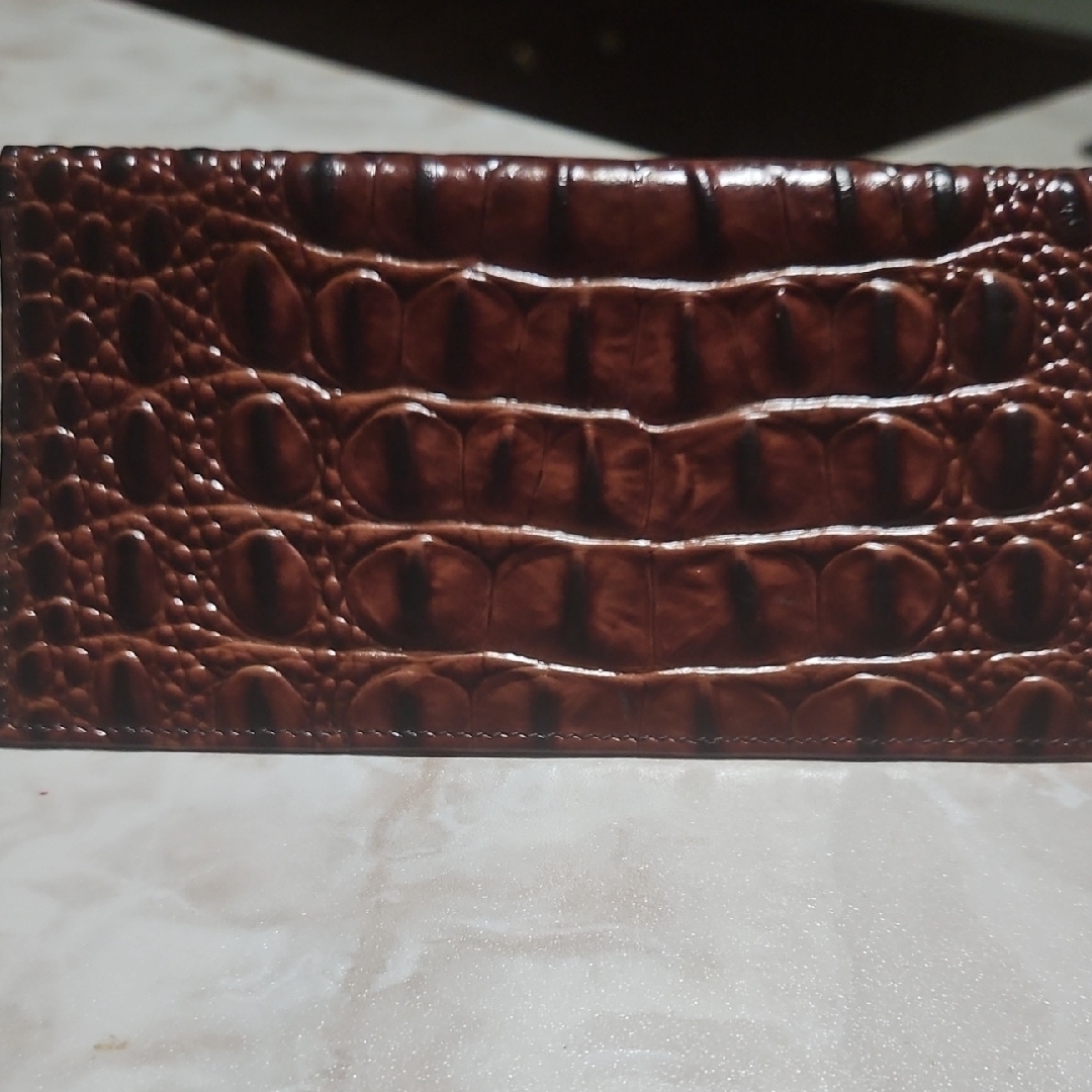 Brown Crocodile Pattern Key  Card Holder